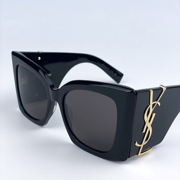 NEW Saint Laurent SLM119 BLAZE 001 Black Grey Oversized Cat Eye Women Sunglasses main image 11